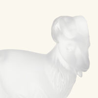Goat Sculpture Clear lalique goat sculpture clear
