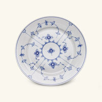 رويال كوبنهاغن طبق حلويات بلو فلوتد بلاين مستدير أبيض 22 سم