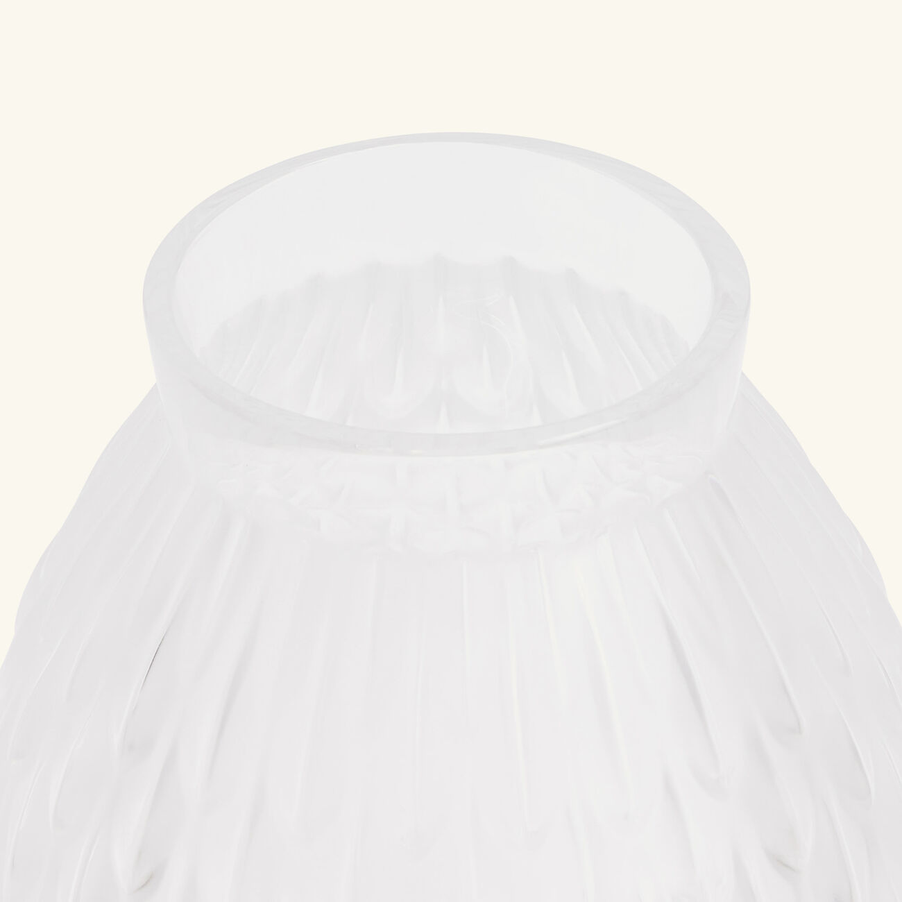 lalique plumes vase mini clear