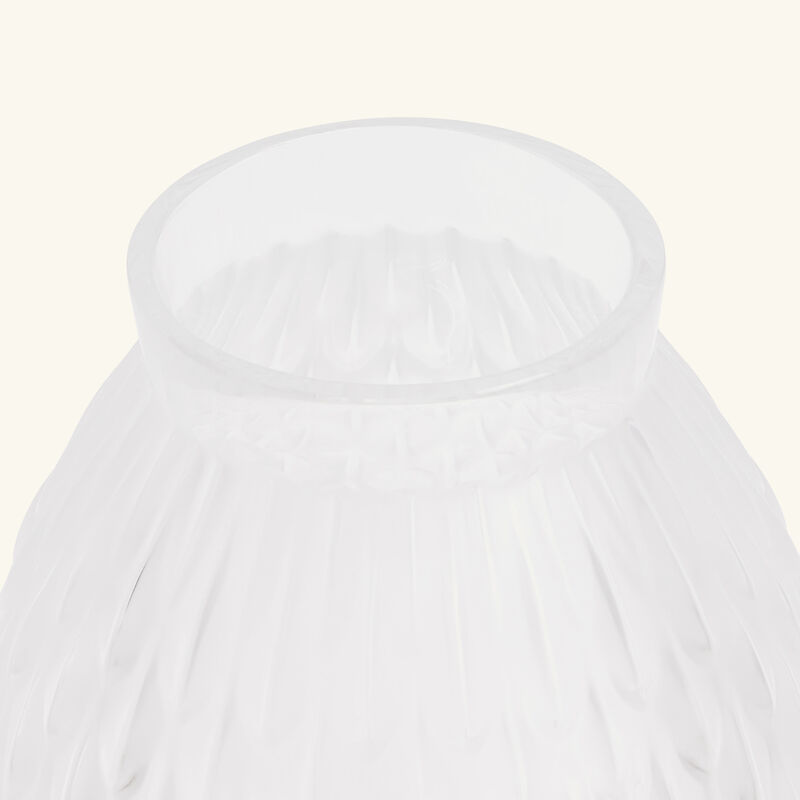 lalique plumes vase mini clear