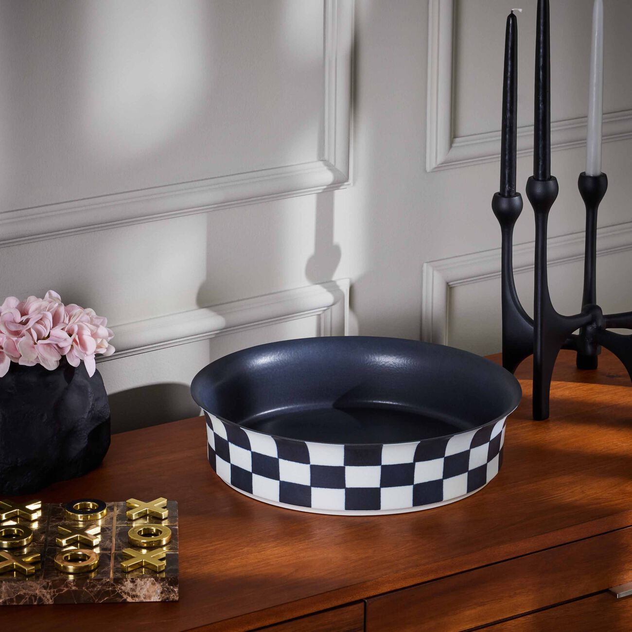 l objet damier centerpiece white