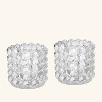 Focus Zigzag Votive Clear Set Of 2 baccarat focus zigzag votive clear set of 2