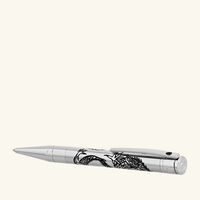 st dupont line d initial ballpoint pen black