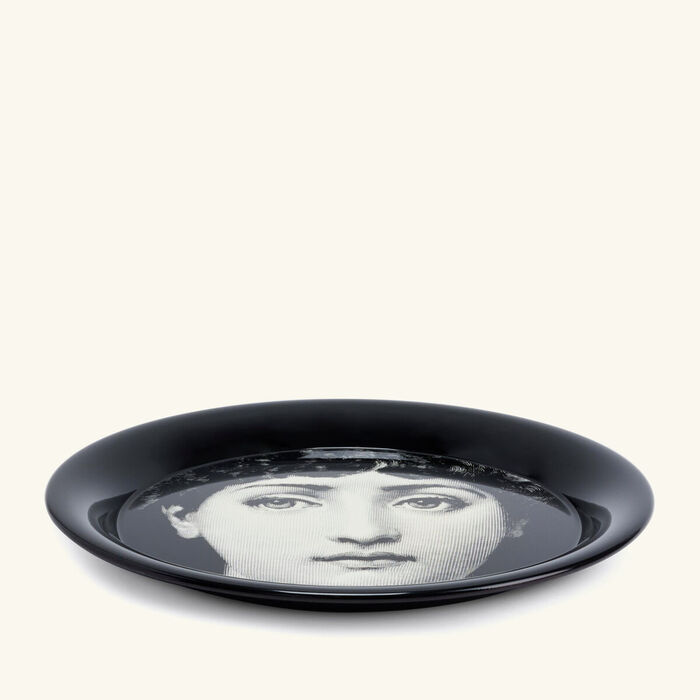 fornasetti tema e variazioni no 1 tray round large grey limited edition