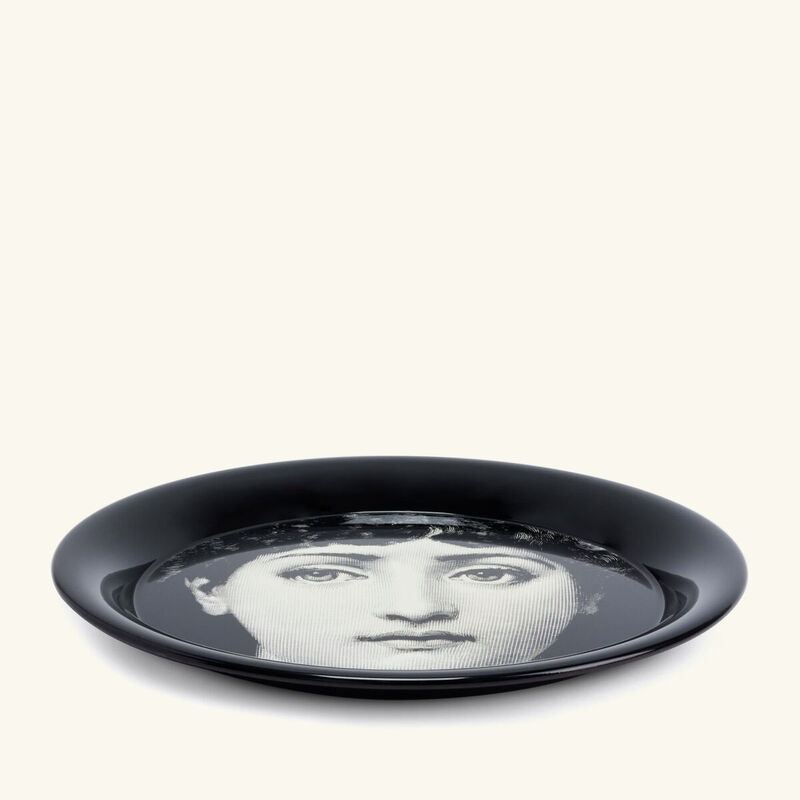 fornasetti tema e variazioni no 1 tray round large grey limited edition