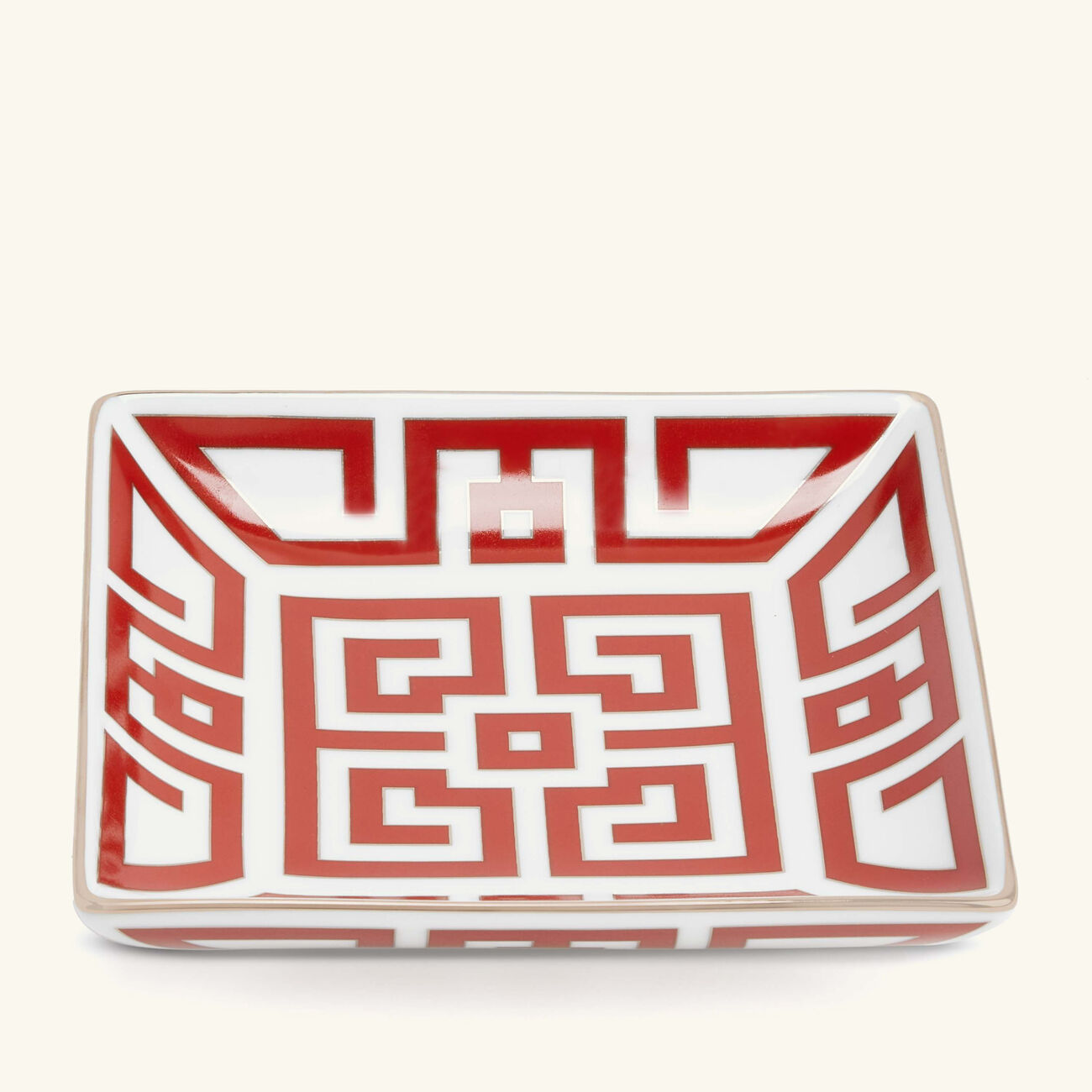 ginori 1735 labirinto bowl red