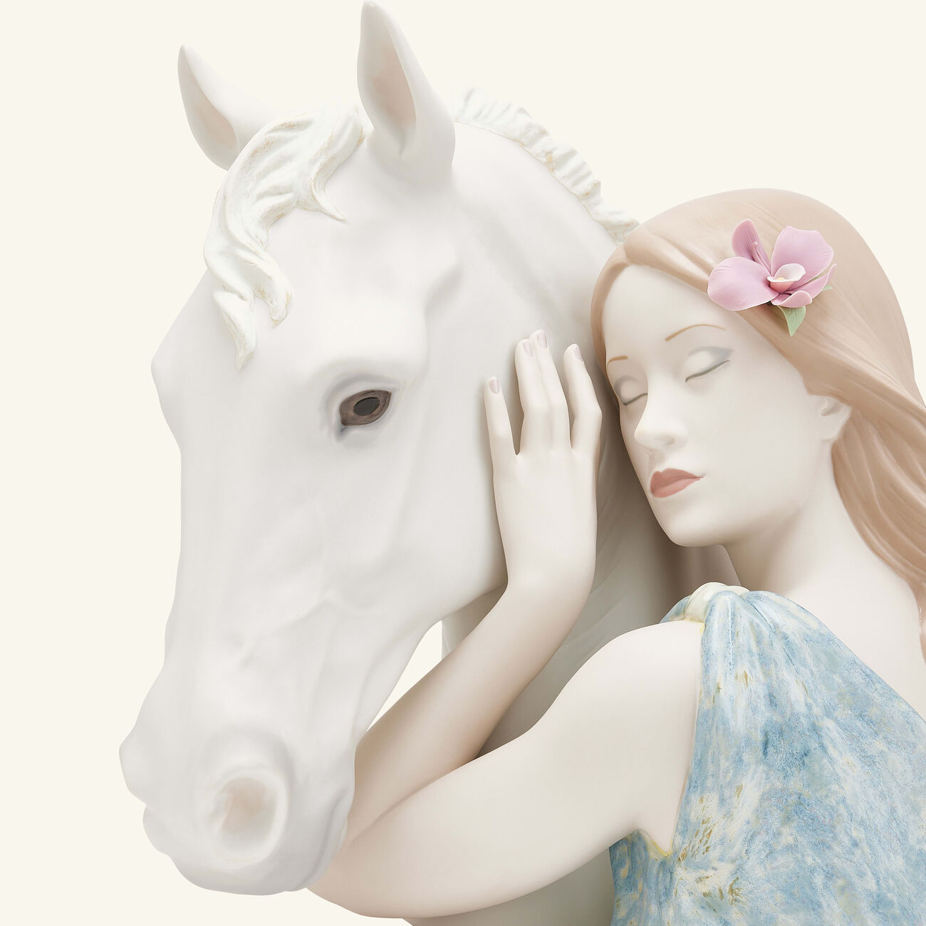 lladro a true friend sculpture medium white