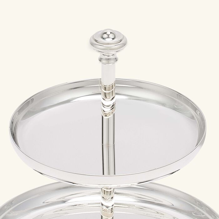 christofle albi cake stand 2 tier silver plated