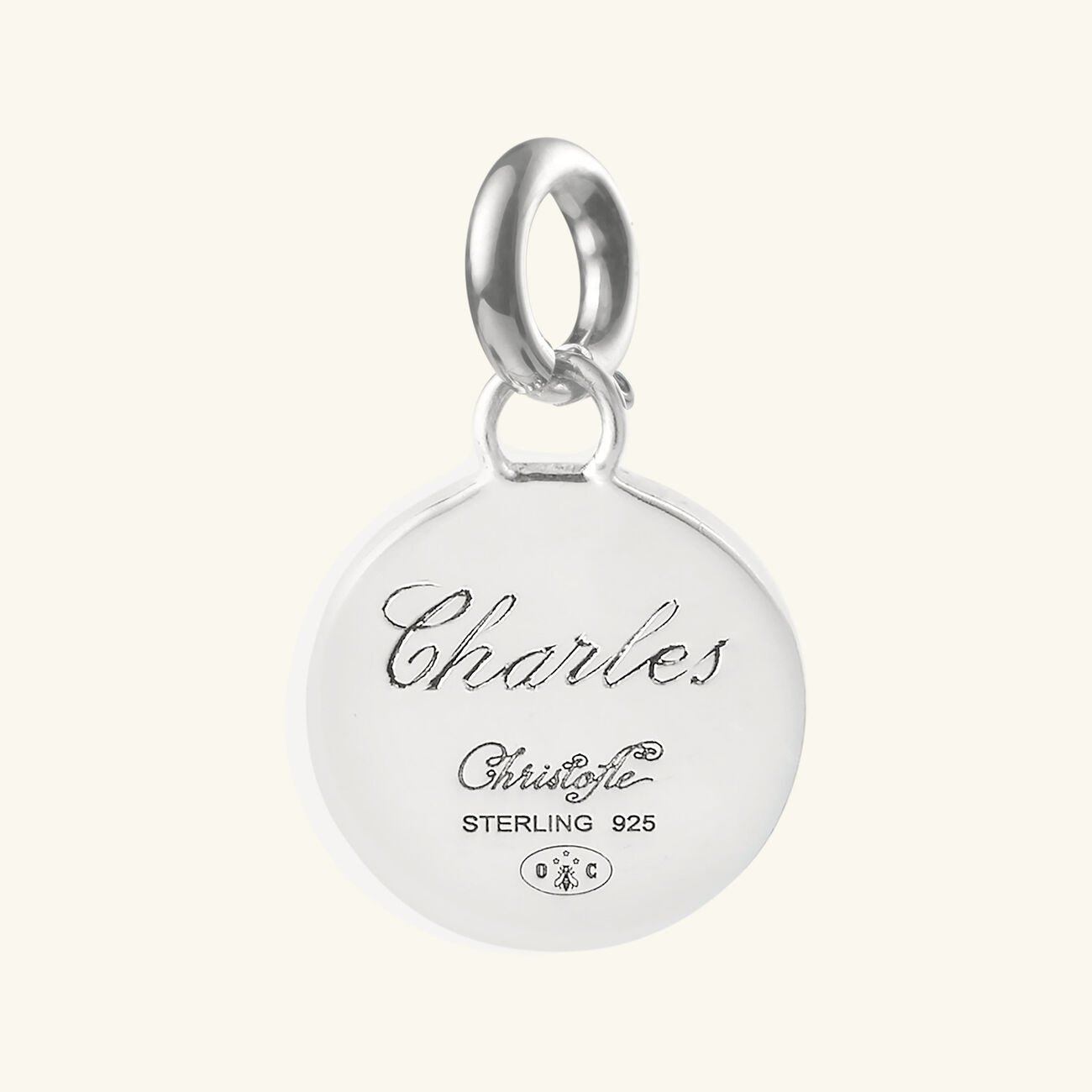 Chri-Chri Ondulations Medal Sterling Silver christofle chri chri ondulations medal sterling silver