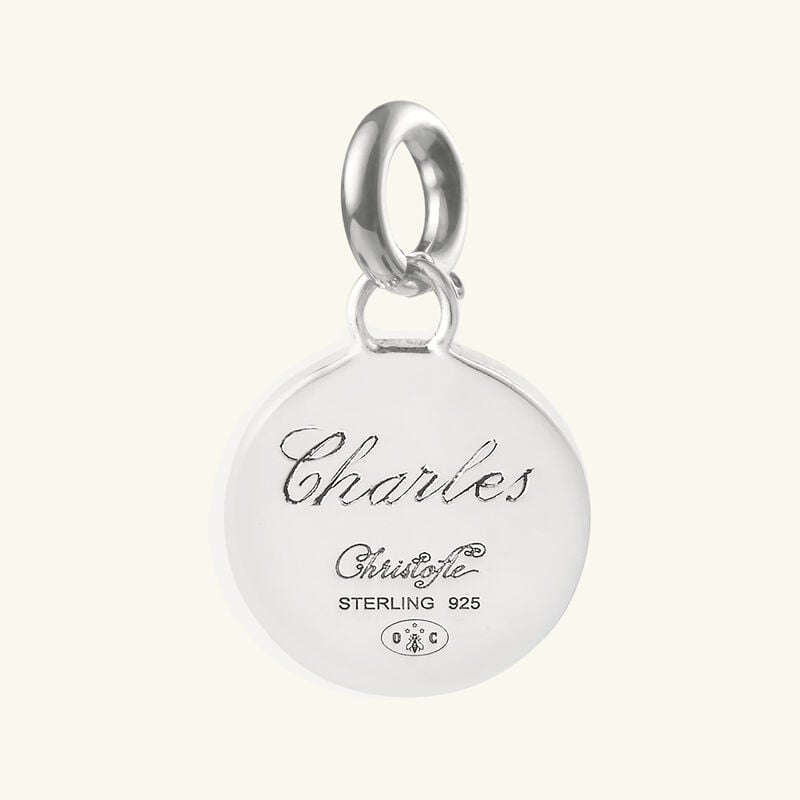 Chri-Chri Ondulations Medal Sterling Silver christofle chri chri ondulations medal sterling silver