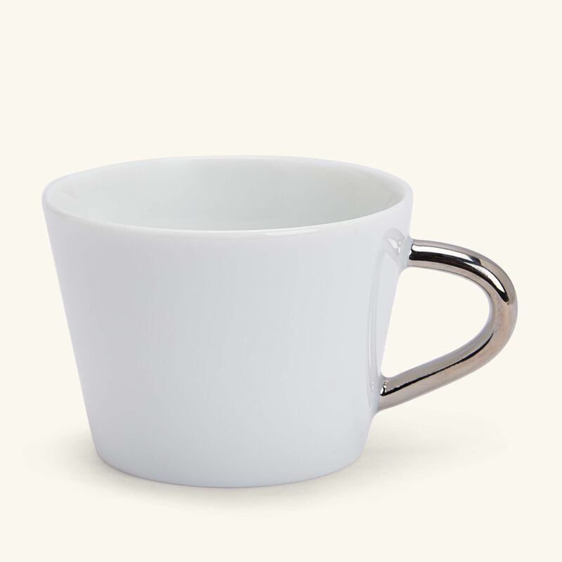 Twist Platine Espresso Cup and Saucer Set Silver 2oz bernardaud twist platine espresso cup and saucer set silver 2oz