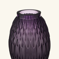 Vesper Plumes Vase Large Purple lalique vesper plumes vase large purple