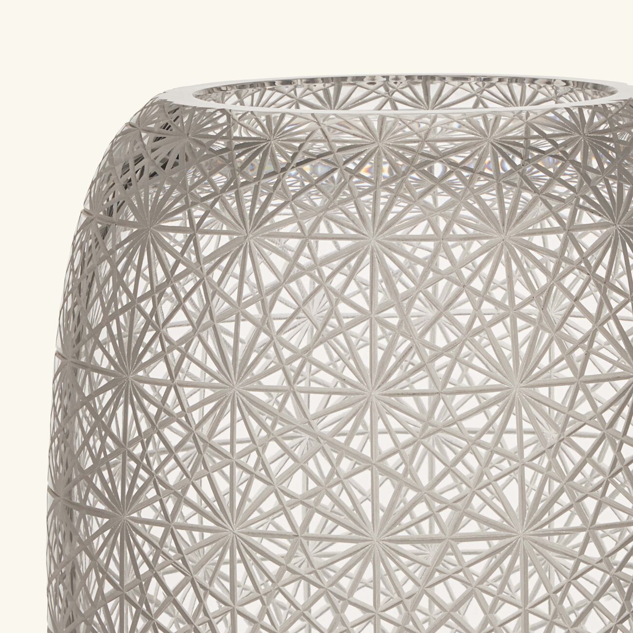 ruckl odette vase round medium clear