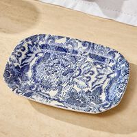 Faded Peony Trinket Tray Oval Small Blue ralph lauren home faded peony trinket tray oval small blue