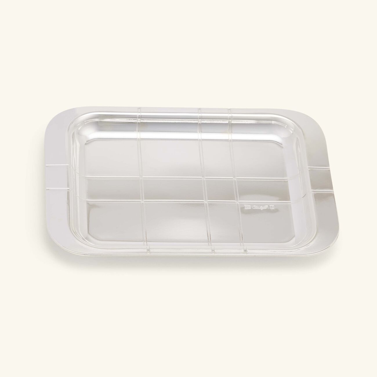 christofle graphik serving tray rectangular small silver plated