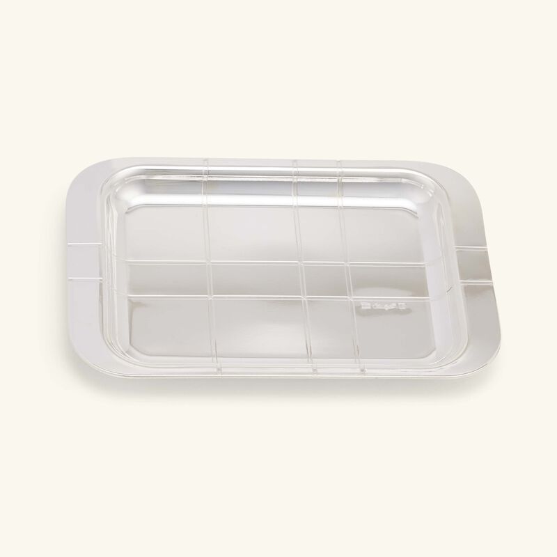 christofle graphik serving tray rectangular small silver plated
