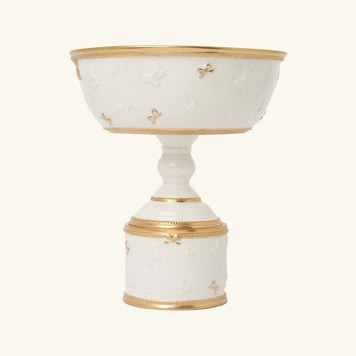 villari butterfly footed fruit bowl white