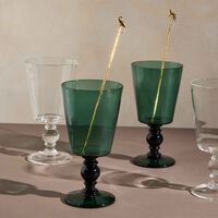 Hana Drinking Glass Green ira udaipur hana drinking glass green
