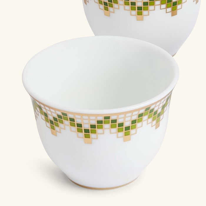 bernardaud augusta oriental coffee cups set of 4