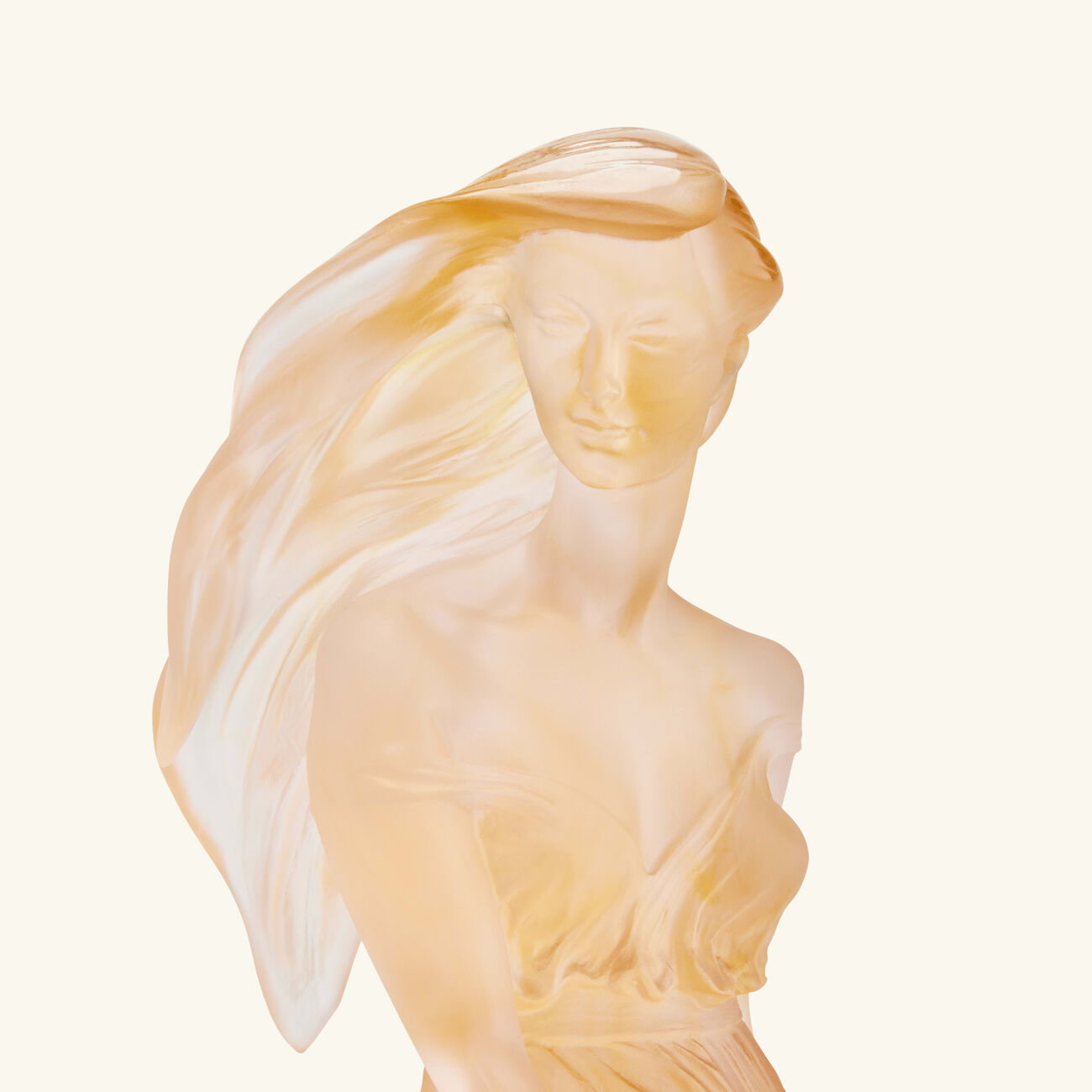 Douce Muse Sculpture Large Orange Limited Edition daum douce muse sculpture large orange limited edition