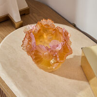 Or d’Abeille Vase Small Orange Limited Edition daum or d abeille vase small orange limited edition