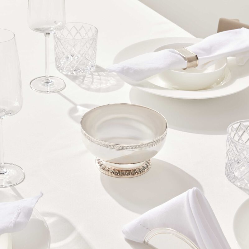 christofle malmaison serving bowl silver plated 14cm