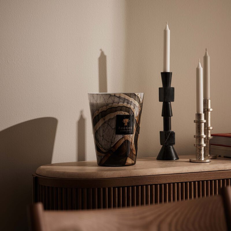 baobab collection stones marble candle max 24