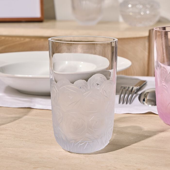 Heroine Roses Tall Drinking Glass Clear ruckl heroine roses tall drinking glass clear
