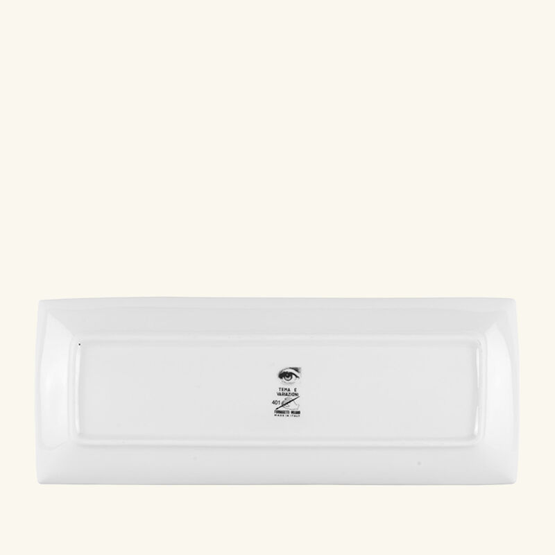 fornasetti tema e variazioni no 401 tray rectangular small grey