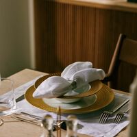 Twist Charger Plate Round Gold 30cm bernardaud twist charger plate round gold 30cm