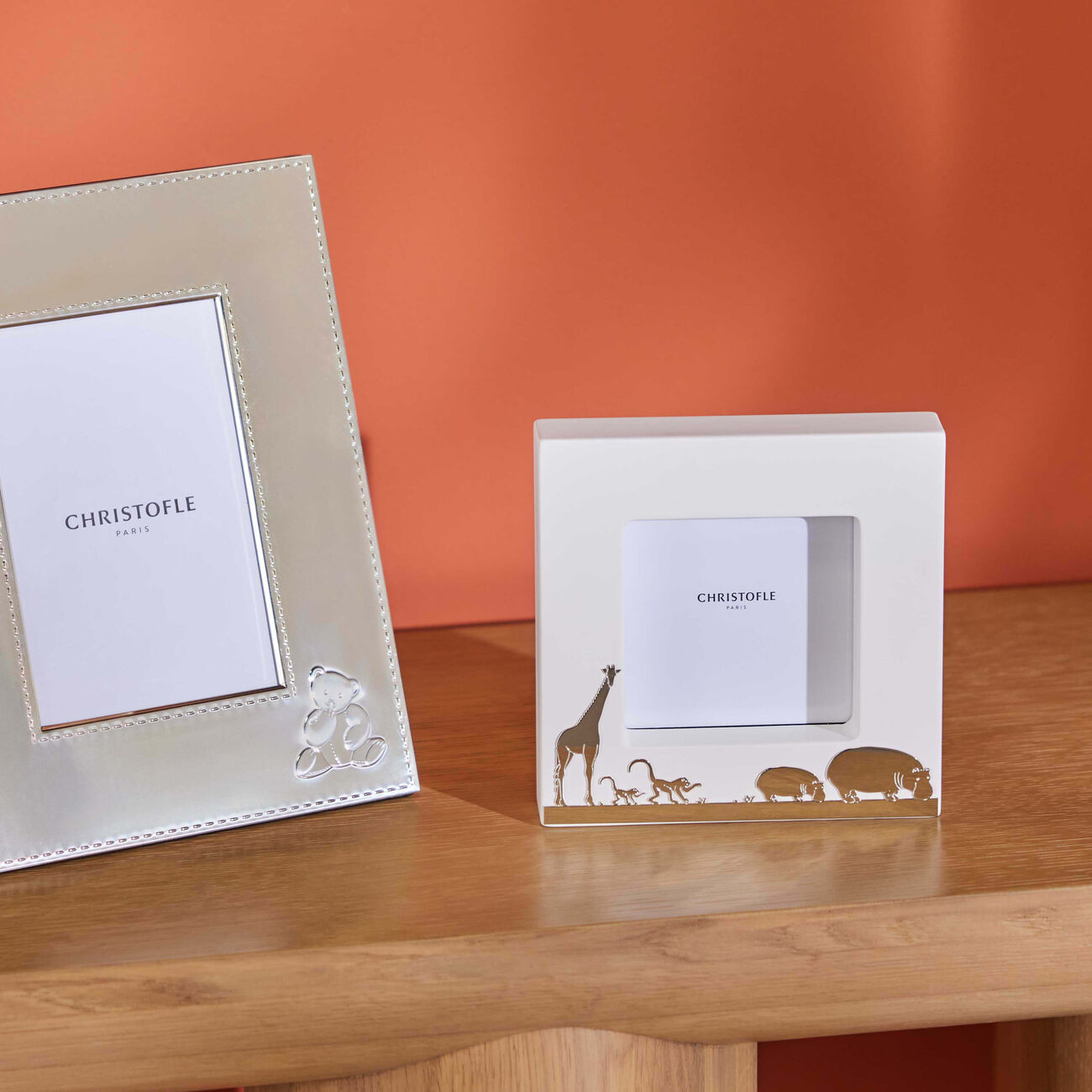 christofle savane picture frame silver plated 22x22cm