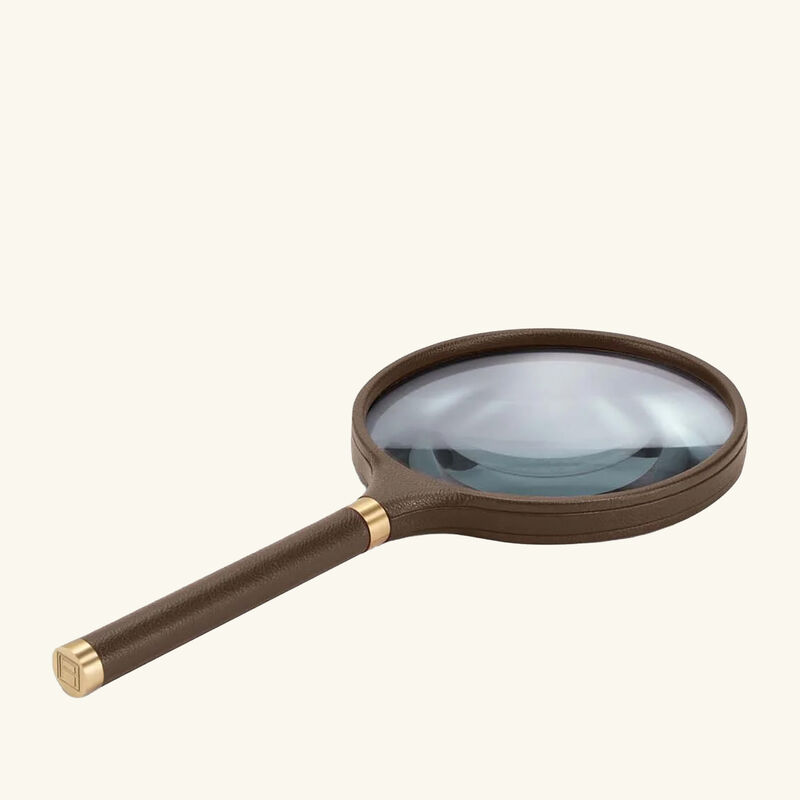 Pebble Archival Magnifying Glass Brown assouline pebble archival magnifying glass brown