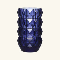 baccarat louxor vase round medium blue
