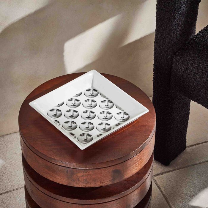 fornasetti tema e variazioni no 198 trinket tray square small white