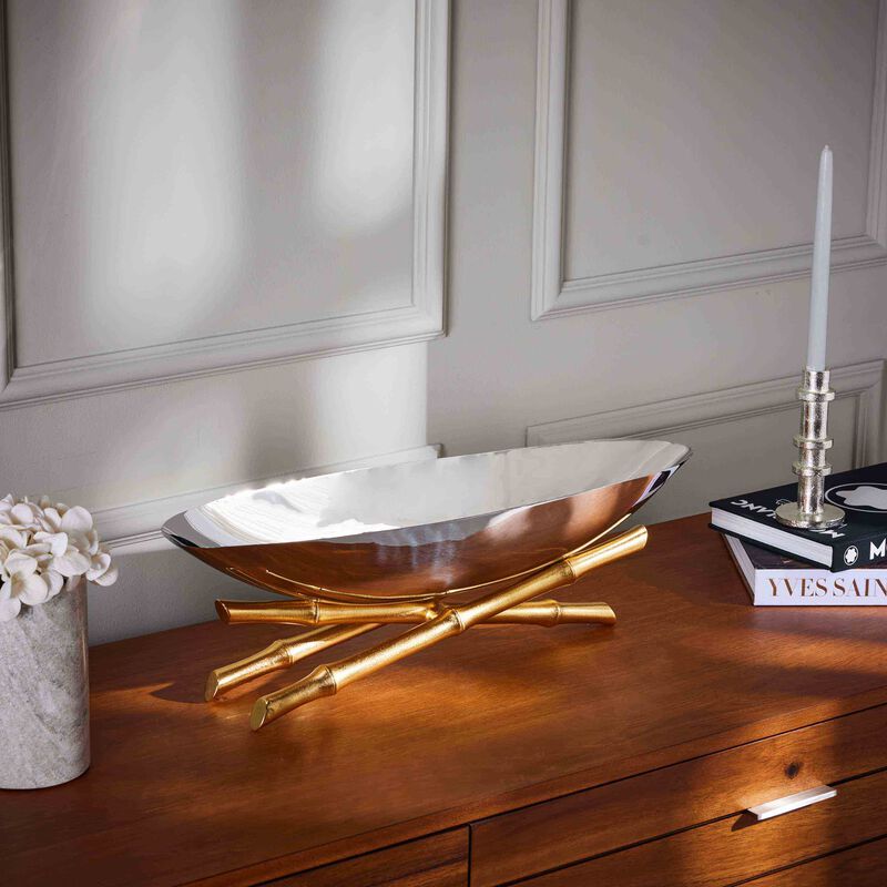 l objet bamboo evoca boat large stainless steel