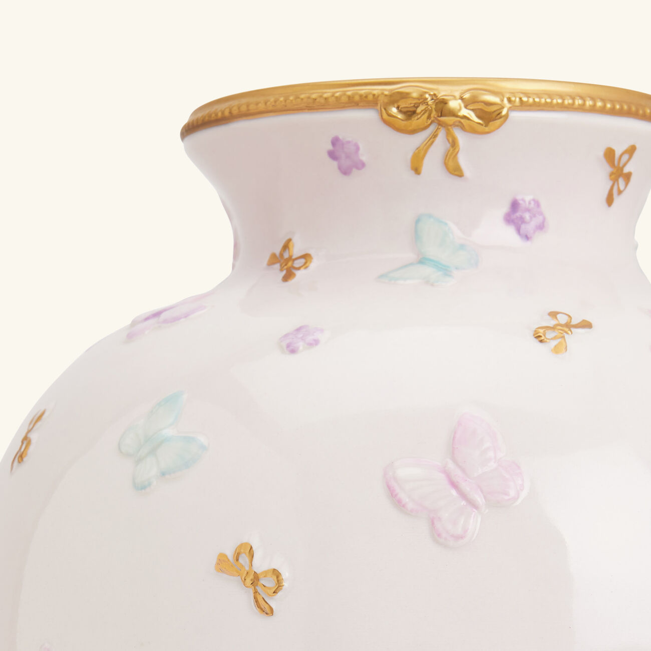villari butterfly medium vase pink