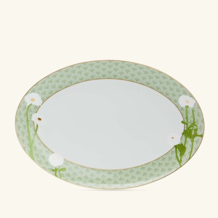 Praiana Serving Platter Oval Green 38cm bernardaud praiana serving platter oval green 38cm