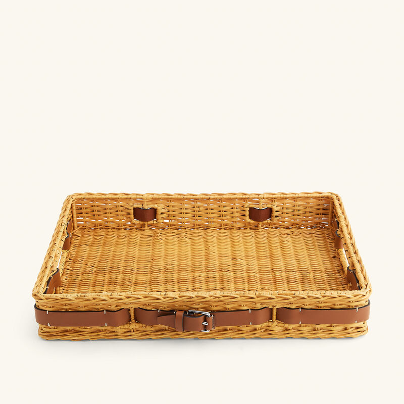 Bailey Serving Tray Rectangular Medium Brown ralph lauren home bailey serving tray rectangular medium brown