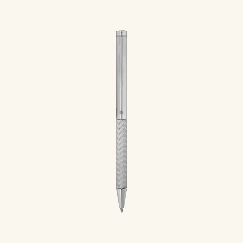 st dupont classique ballpoint pen silver