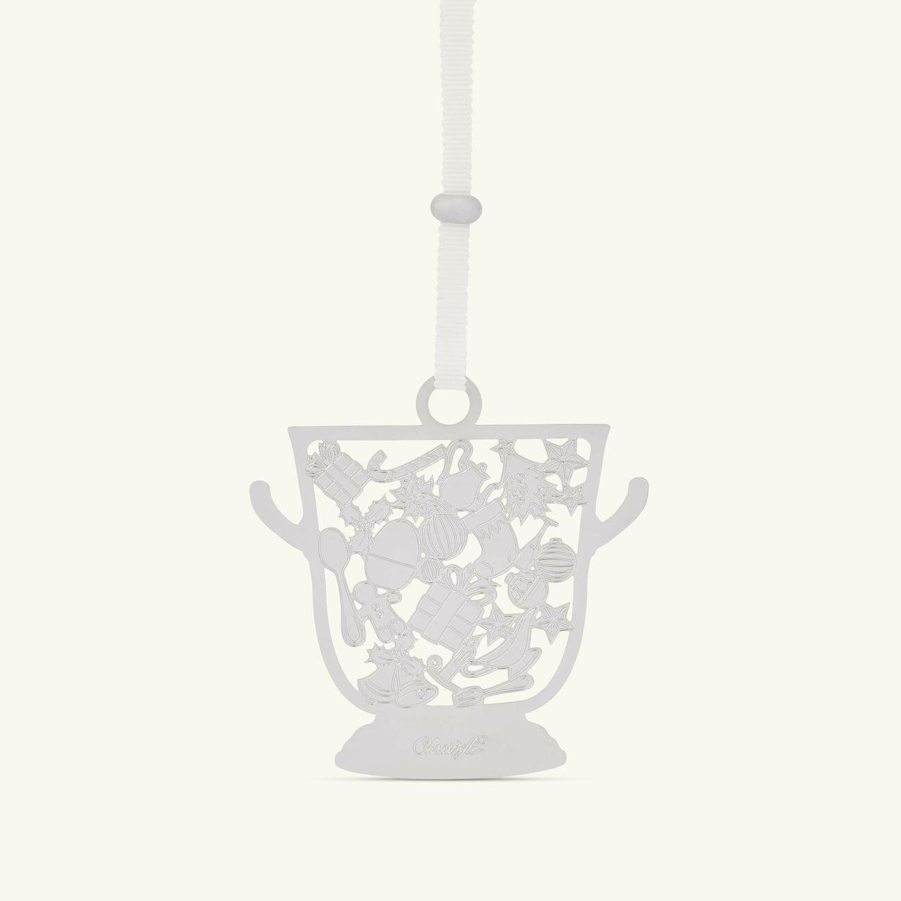 كريستوفل قطعة الزينة تريزور دارجان 2024 على شكل دلو للمشروب بحجم صغير من البالاديوم