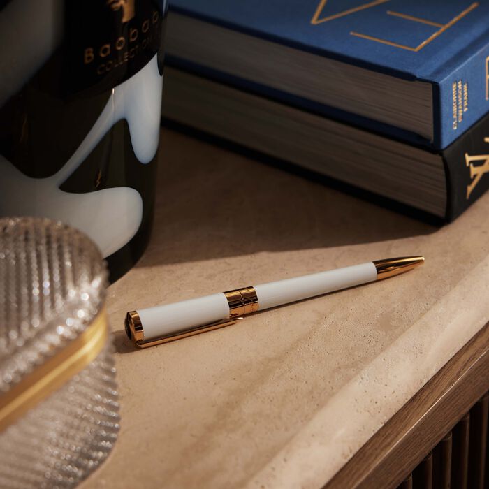 st dupont liberte rollerball pen white