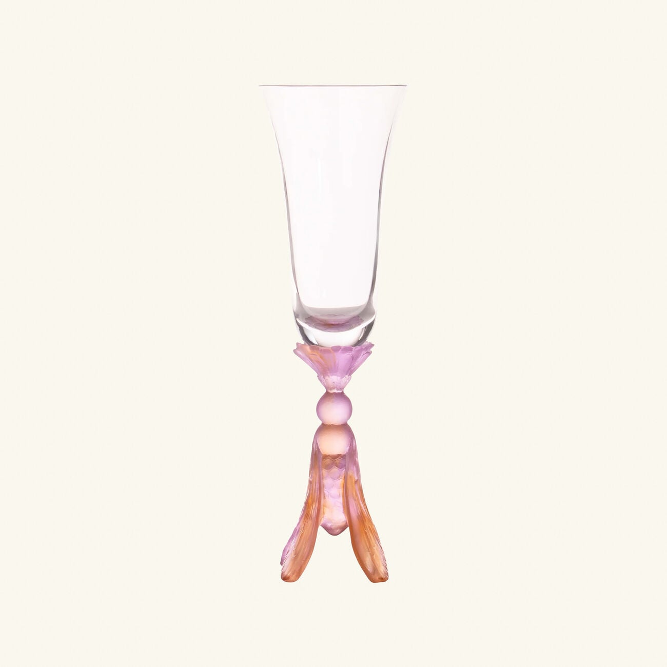 Or d'Abeille Champagne Glasses Pink Set Of 2 daum or d abeille champagne glasses pink set of 2