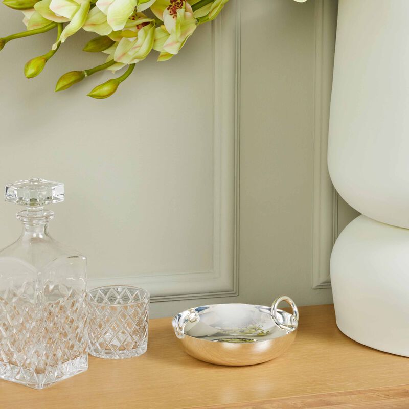 christofle vertigo serving bowl silver plated 17cm