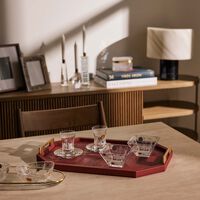 Hayat Serving Tray Rectangular Red 49x34cm dimlaj hayat serving tray rectangular red 49x34cm