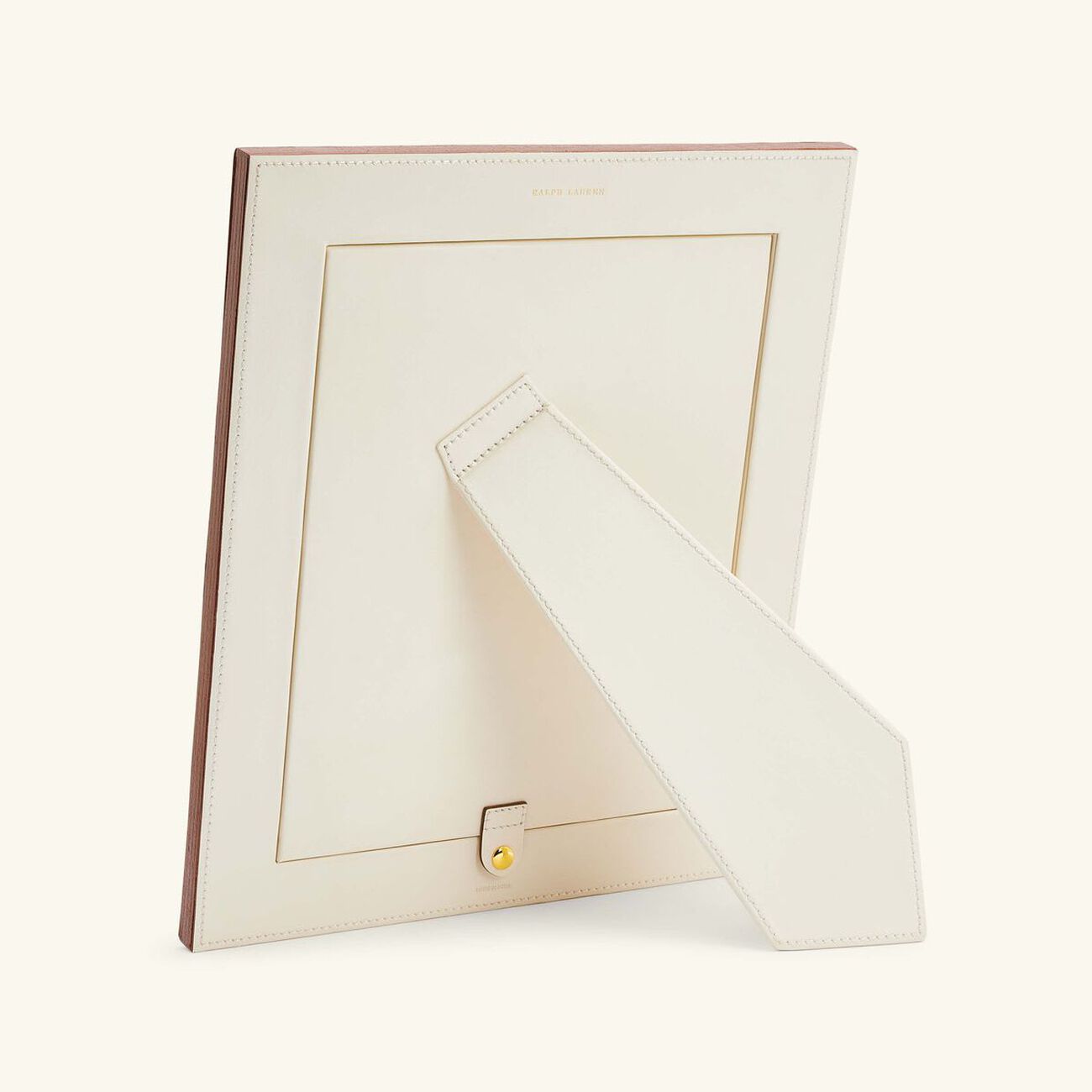 ralph lauren home brennan leather frame white 20x25 cm