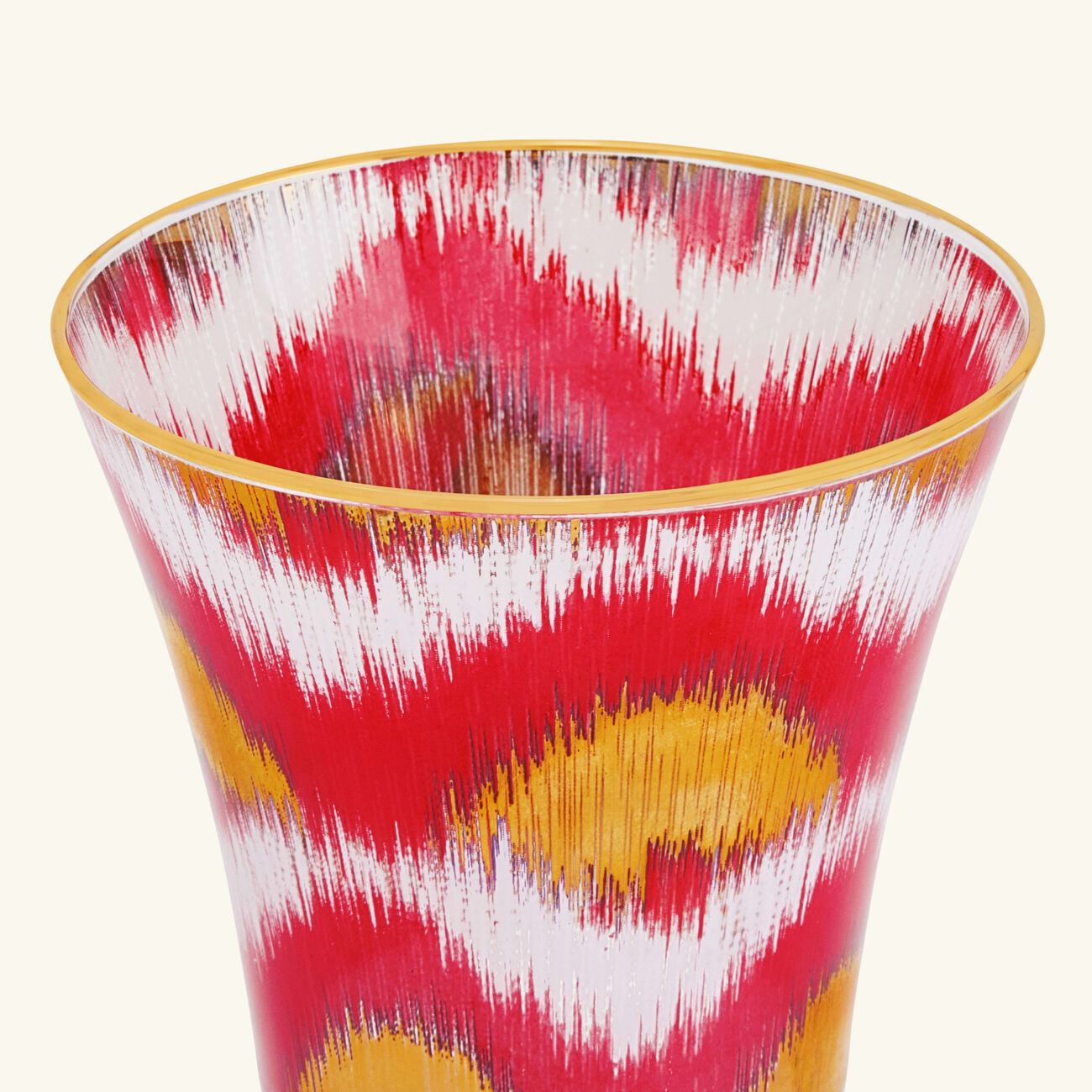 Ikat Drinking Glass Red les ottomans ikat drinking glass red