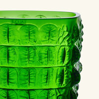 لاليك مزهرية كروكو صغيرة خضراء