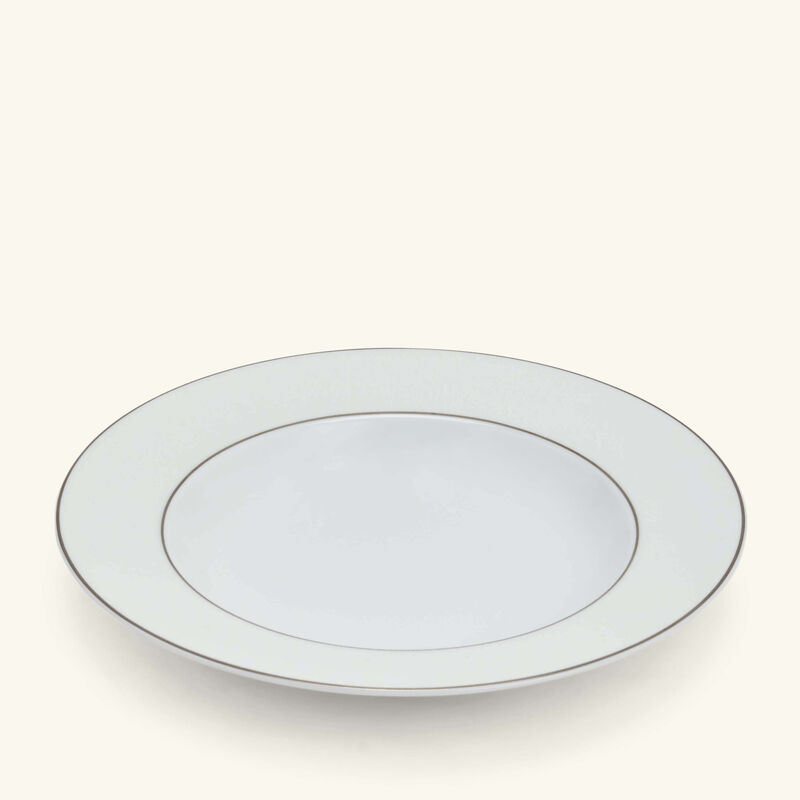 bernardaud dune soup plate round white 19cm