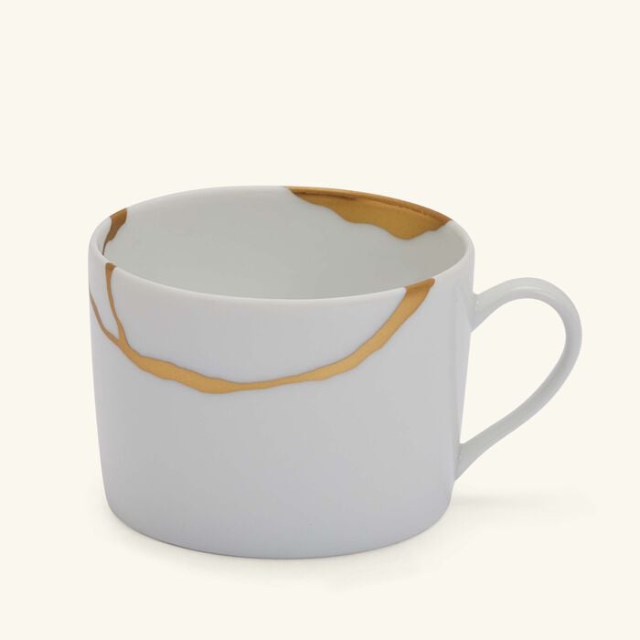 Kintsugi Tea Cup & Saucer Black bernardaud kintsugi tea cup saucer black