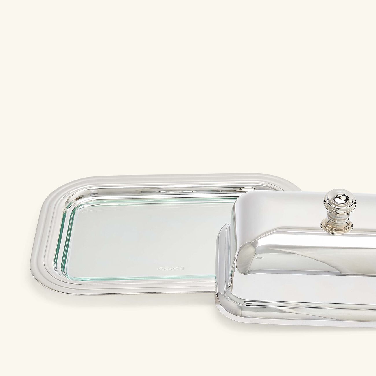 christofle albi butter dish silver plated 19cm